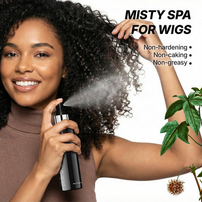 ZQIAN BEAUTY Wig Spray for Synthetic Hair - Detangling Leave In Conditioner for Wigs, Toppers, Extensions & Human Hair, Nourishes & Restores Shine, 5.1 fl oz