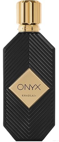 Khadlaj Onyx Gold – Aromatic, Sweet, Powdery, Musky Eau de Parfum for Unisex – 3.4 oz (100ml) Long-Lasting Fragrance Avelisse