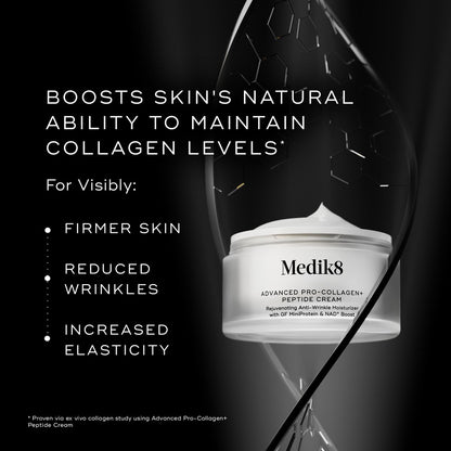 Medik8 Advanced Pro Collagen Peptide Cream - Daily Face Moisturizer for Dry Skin - Lifting Moisturizer Face Cream with Anti-Aging Peptides - 1.6 oz Avelisse