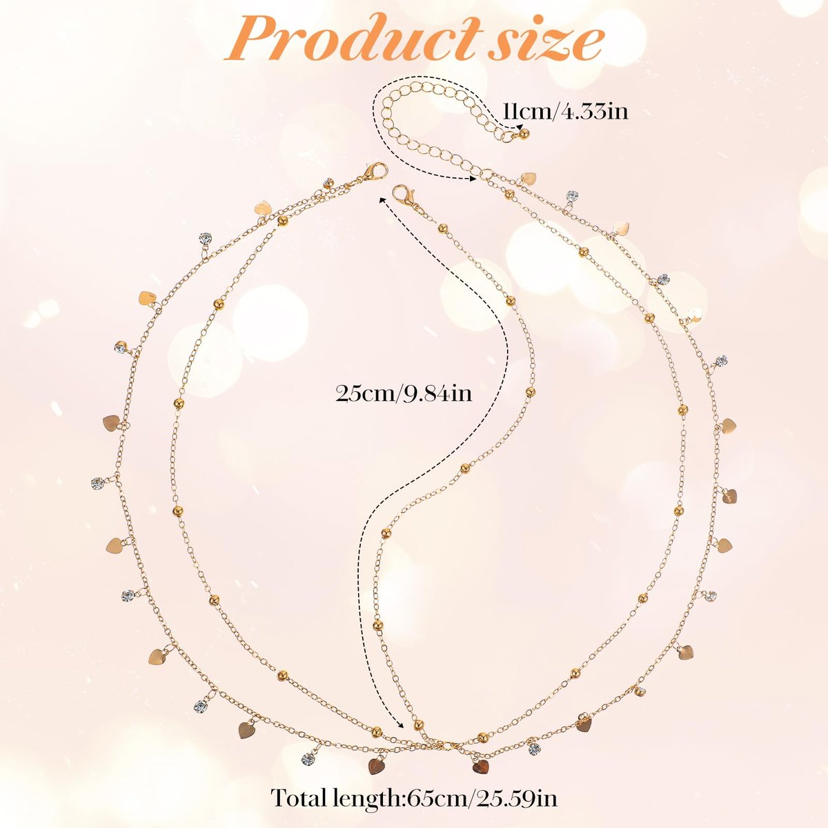 Nogeqi Gold Head Chain Rhinestone Sequin Egyptian Headpiece - Gold Head-Piece Genie Head Jewelry for Women Girls, Egyptian Hair Accessories for Festival Prom Wedding Bridal - görsel 7