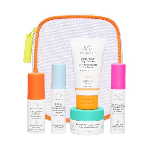 Drunk Elephant The Littles Kit - Travel-Friendly A.M. & P.M. Skincare Essentials, Clean Clinical, Cruelty-Free Avelisse