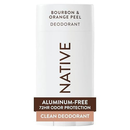 Native Deodorant - Bourbon & Orange Peel, 2.65 oz - Aluminum Free, 72 Hour Odor Control for Women and Men