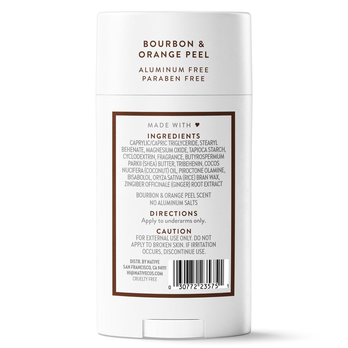 Native Deodorant - Bourbon & Orange Peel, 2.65 oz - Aluminum Free, 72 Hour Odor Control for Women and Men - görsel 18
