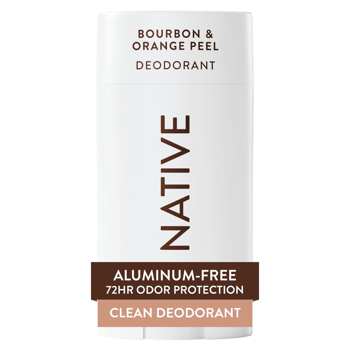 Native Deodorant - Bourbon & Orange Peel, 2.65 oz - Aluminum Free, 72 Hour Odor Control for Women and Men - görsel 2