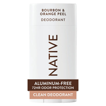 Native Deodorant - Bourbon & Orange Peel, 2.65 oz - Aluminum Free, 72 Hour Odor Control for Women and Men