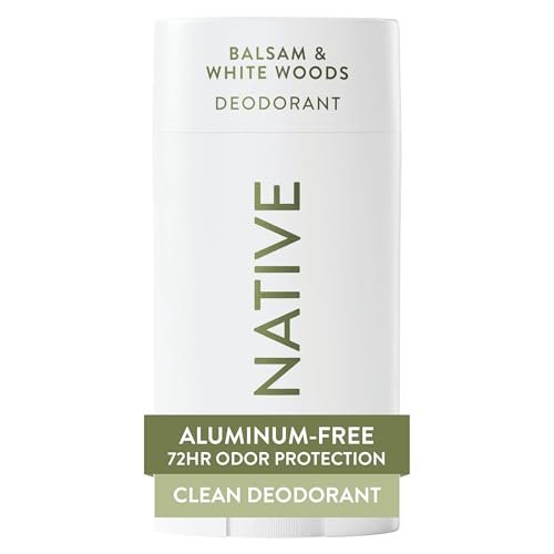 Native Deodorant for Women and Men – Aluminum Free, 72 Hour Odor Control, Balsam & White Woods, 2.65 oz Avelisse