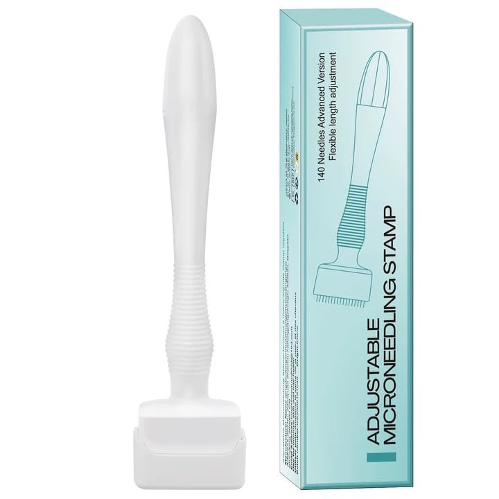 GEMERRY AMZ Derma Stamp Microneedle Stamp for Face - 0.25mm Gentle Home Beauty Tool for Women and Men - görsel 1