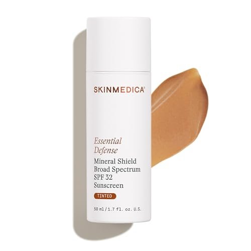 SkinMedica Essential Defense Mineral Shield SPF 32 Tinted Sunscreen for Face - Lightweight, Ideal for Oily & Combination Skin, 1.7 oz Avelisse