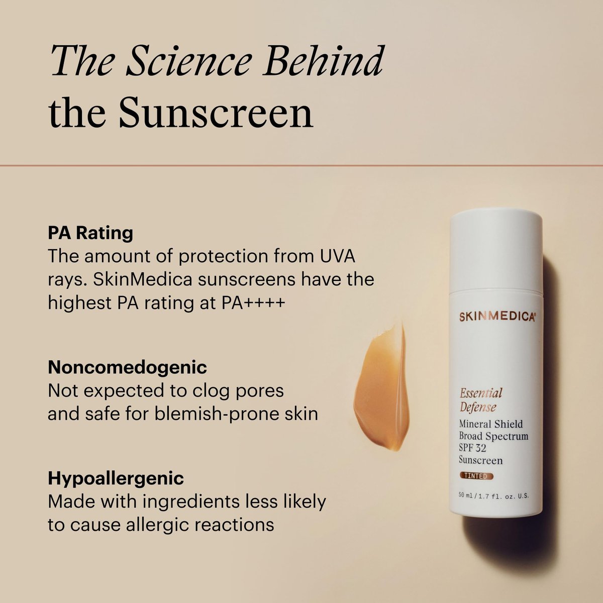SkinMedica Essential Defense Mineral Shield SPF 32 Tinted Sunscreen for Face - Lightweight, Ideal for Oily & Combination Skin, 1.7 oz Avelisse