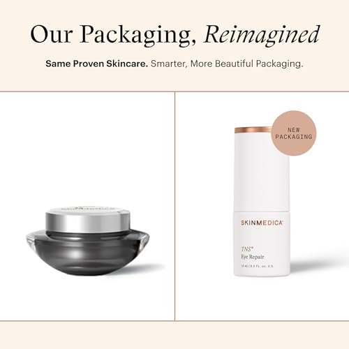 SkinMedica TNS Eye Repair - Hydrating Under Eye Moisturizer for Dark Circles & Wrinkles - Peptide & Vitamin-Infused Formula (0.5 Oz) Avelisse