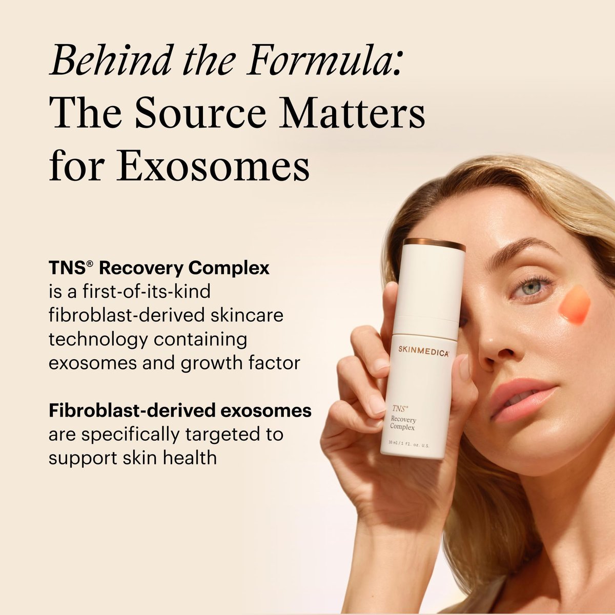 SkinMedica TNS Recovery Complex Facial Treatment - Advanced Growth Factor & Exosome Serum for Skin Rejuvenation, Fine Lines & Wrinkles, 1 oz Avelisse