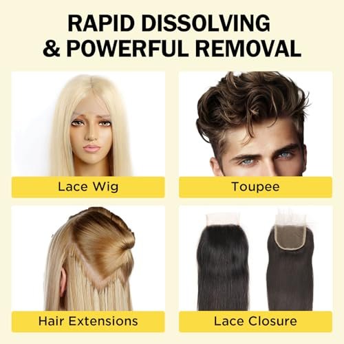 Goiple Fast Acting Tape in Extension Remover for Tape-in Hair Extensions, Wig Glue, Lace Adhesive and Double-Sided Extension Tapes | Hair Extensions Adhesive Remover for All Hair Tapes (3 Pack) - görsel 8
