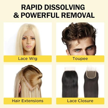 Goiple Fast Acting Tape in Extension Remover for Tape-in Hair Extensions, Wig Glue, Lace Adhesive and Double-Sided Extension Tapes | Hair Extensions Adhesive Remover for All Hair Tapes (3 Pack)