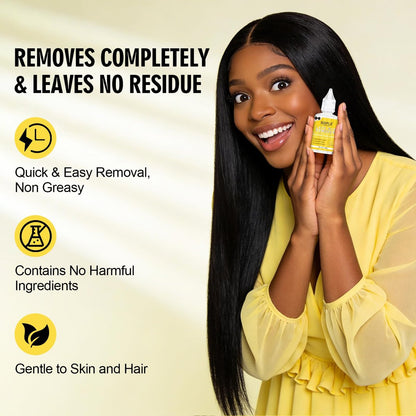 Goiple Fast Acting Tape in Extension Remover for Tape-in Hair Extensions, Wig Glue, Lace Adhesive and Double-Sided Extension Tapes | Hair Extensions Adhesive Remover for All Hair Tapes (3 Pack)