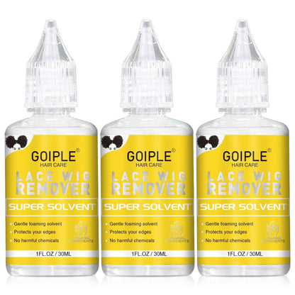 Goiple Fast Acting Tape in Extension Remover for Tape-in Hair Extensions, Wig Glue, Lace Adhesive and Double-Sided Extension Tapes | Hair Extensions Adhesive Remover for All Hair Tapes (3 Pack)