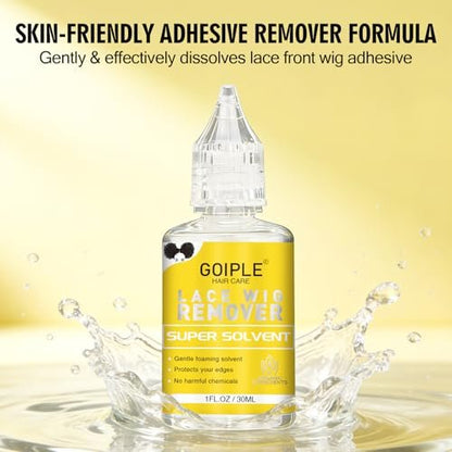Goiple Fast Acting Tape in Extension Remover for Tape-in Hair Extensions, Wig Glue, Lace Adhesive and Double-Sided Extension Tapes | Hair Extensions Adhesive Remover for All Hair Tapes (3 Pack)