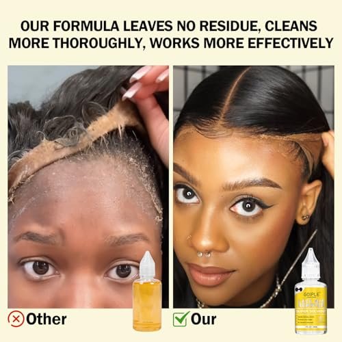 Goiple Fast Acting Tape in Extension Remover for Tape-in Hair Extensions, Wig Glue, Lace Adhesive and Double-Sided Extension Tapes | Hair Extensions Adhesive Remover for All Hair Tapes (3 Pack) - görsel 14