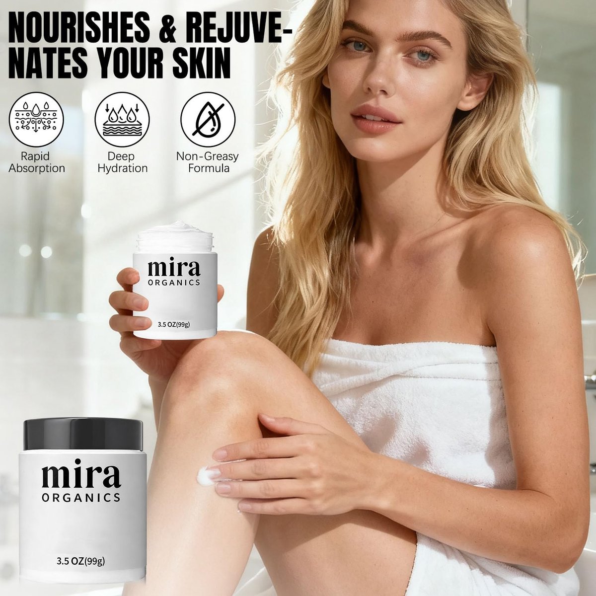 FUERHPSH Mira Relief Repair Lotion – Deep Moisturizing, Fast-Absorbing Magnesium & Arnica Body Lotion Avelisse