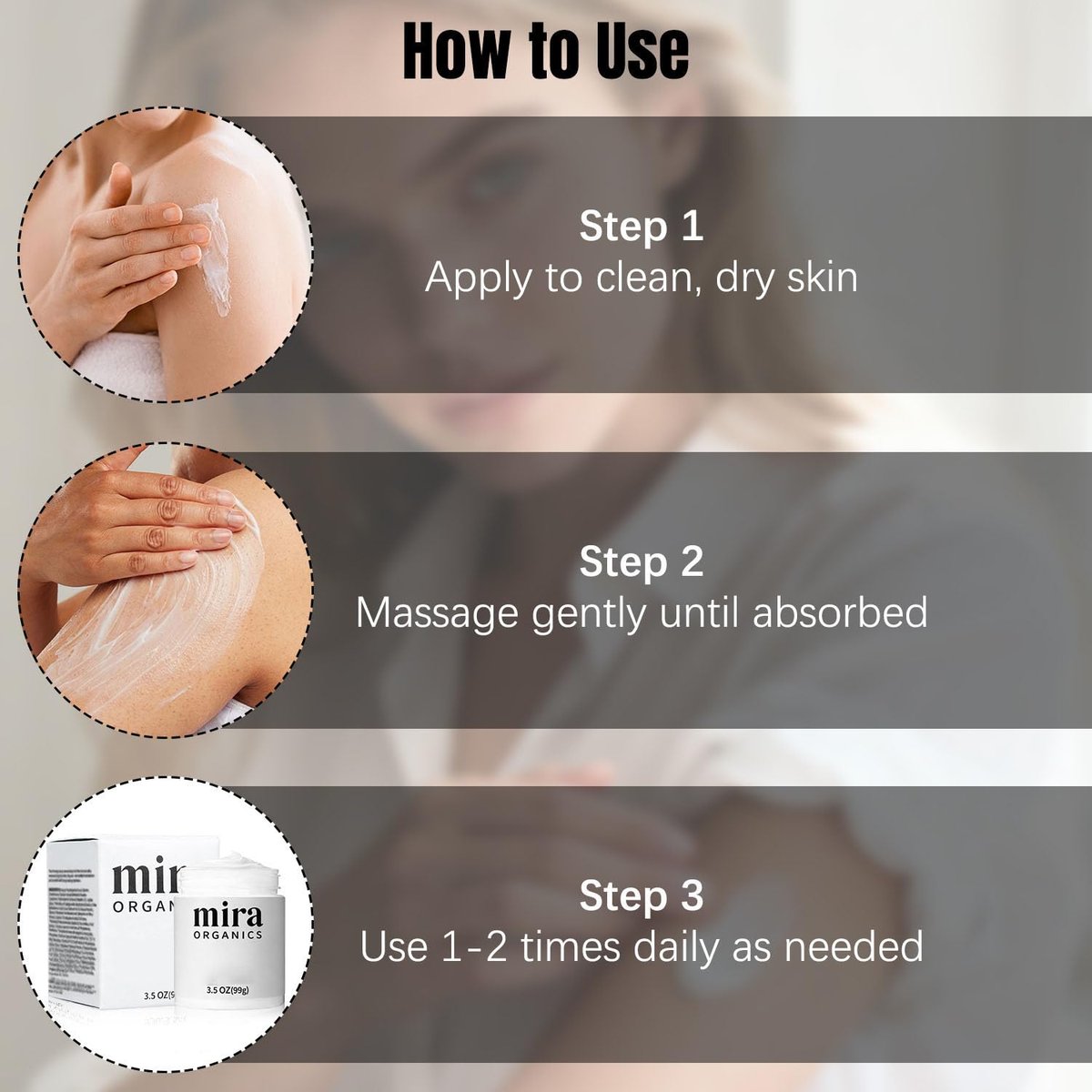 FUERHPSH Mira Relief Repair Lotion – Deep Moisturizing, Fast-Absorbing Magnesium & Arnica Body Lotion Avelisse