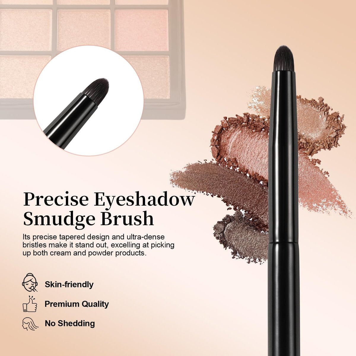 Precise Eyeshadow Smudge Brush | ACMEBEAUTY Pencil Brush for Eye Makeup - görsel 5