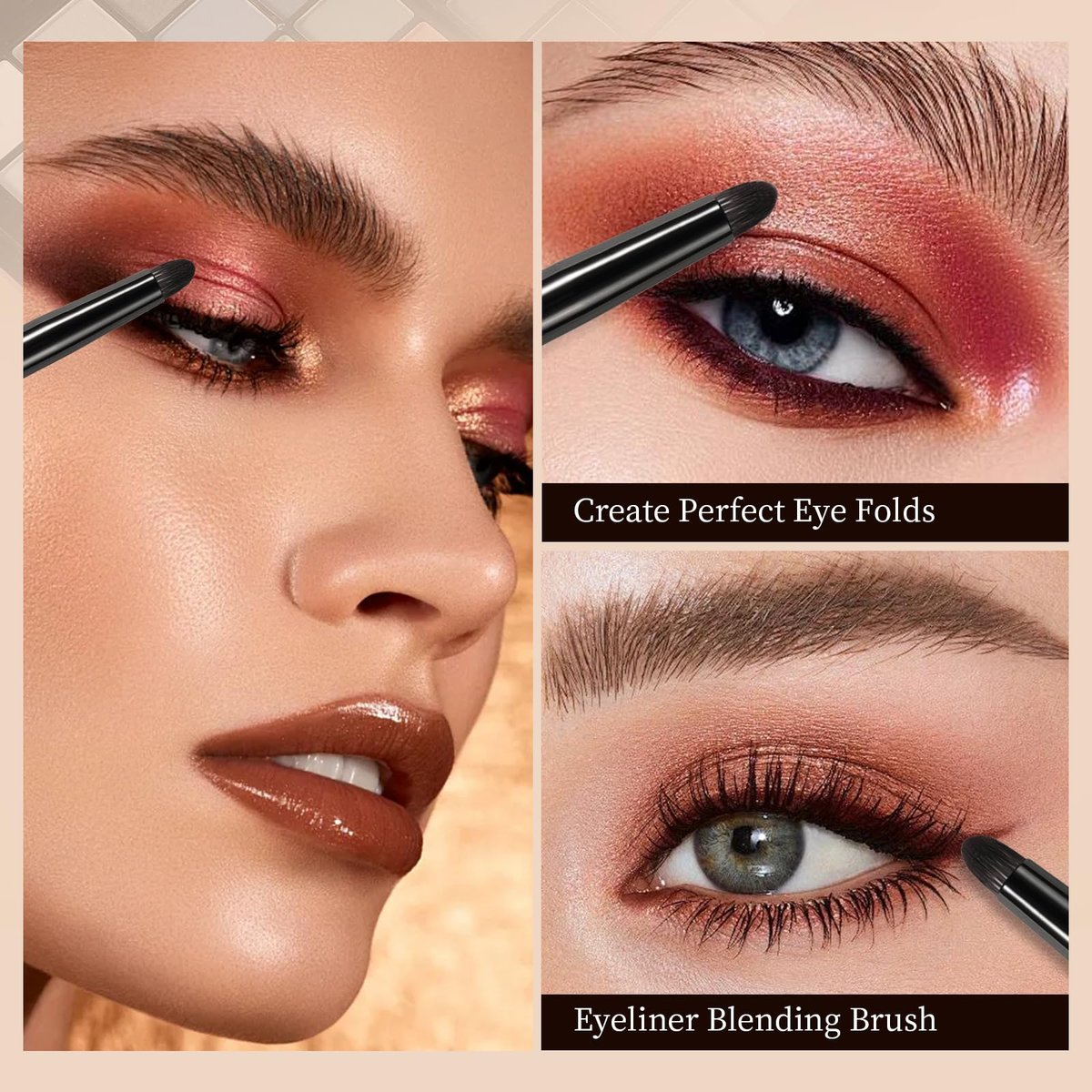 Precise Eyeshadow Smudge Brush | ACMEBEAUTY Pencil Brush for Eye Makeup - görsel 7
