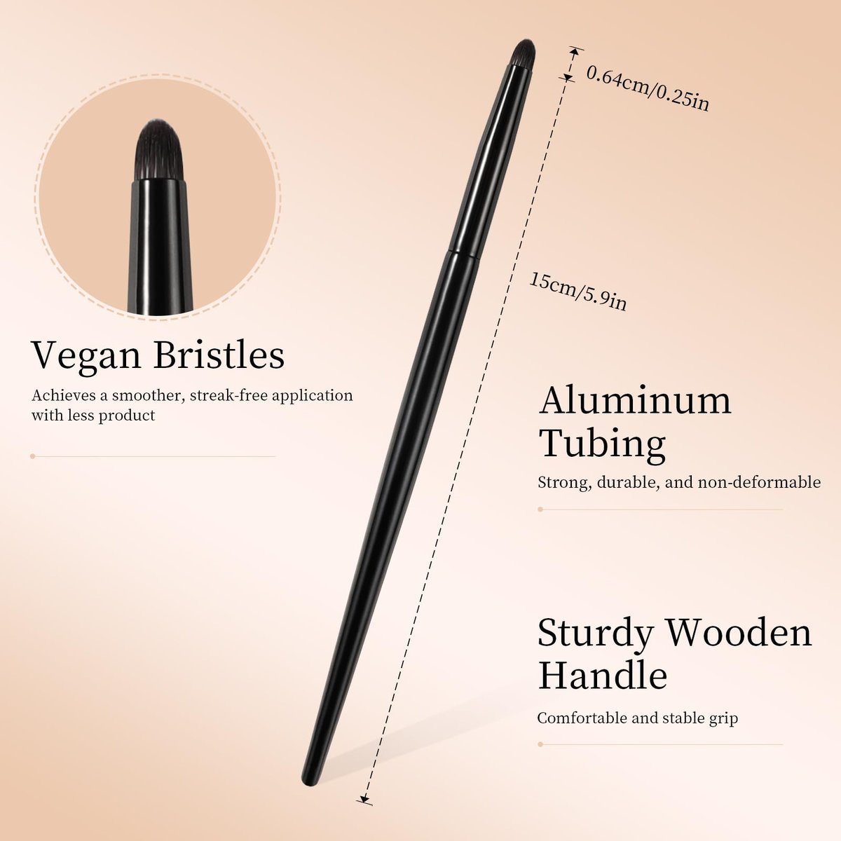 Precise Eyeshadow Smudge Brush | ACMEBEAUTY Pencil Brush for Eye Makeup - görsel 3