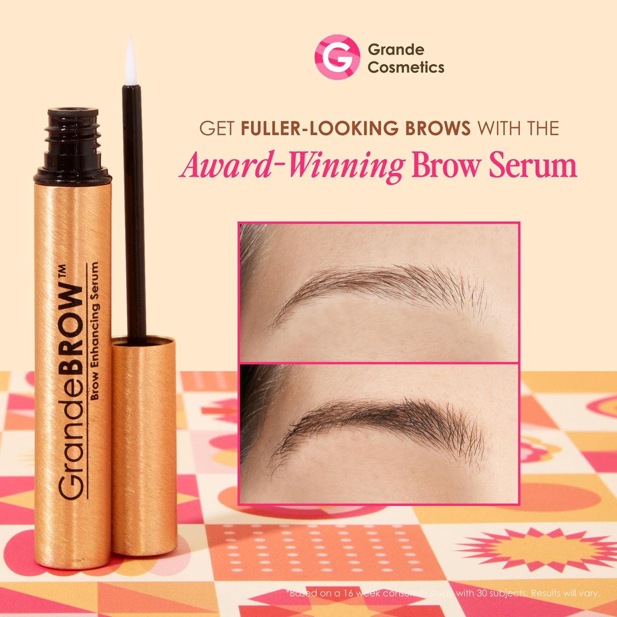 Grande Cosmetics Mini Lash & Brow Lineup - GrandeLASH-MD, GrandeBROW, GrandeREPAIR for Longer, Thicker-Looking Eyelashes & Fuller, Bolder-Looking Eyebrows Avelisse