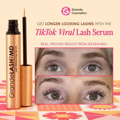 Grande Cosmetics Mini Lash & Brow Lineup - GrandeLASH-MD, GrandeBROW, GrandeREPAIR for Longer, Thicker-Looking Eyelashes & Fuller, Bolder-Looking Eyebrows Avelisse