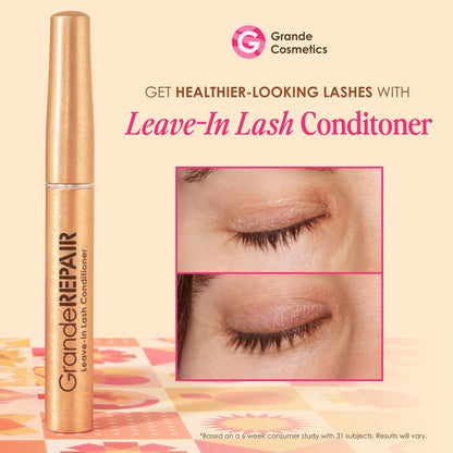 Grande Cosmetics Mini Lash & Brow Lineup - GrandeLASH-MD, GrandeBROW, GrandeREPAIR for Longer, Thicker-Looking Eyelashes & Fuller, Bolder-Looking Eyebrows Avelisse