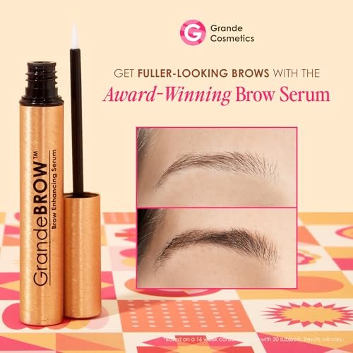 Grande Cosmetics Mini Lash & Brow Lineup - GrandeLASH-MD, GrandeBROW, GrandeREPAIR for Longer, Thicker-Looking Eyelashes & Fuller, Bolder-Looking Eyebrows Avelisse