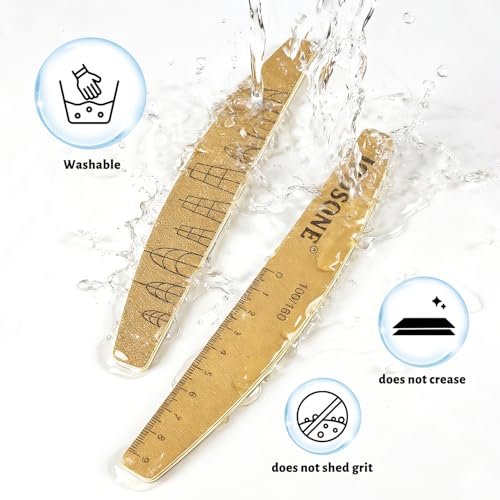 JODSONE Nail File and Buffer Set 5PCS - Double Sided Emery Boards 80/240 Grit, Reusable Nail Shine Polishing Sticks for Home Salon - görsel 10