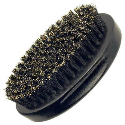 BilaliyMil 4.3 IN Natural Boar Bristle Beard Brush for Men – Premium Wooden Handle & Travel Size Mustache Grooming Tool