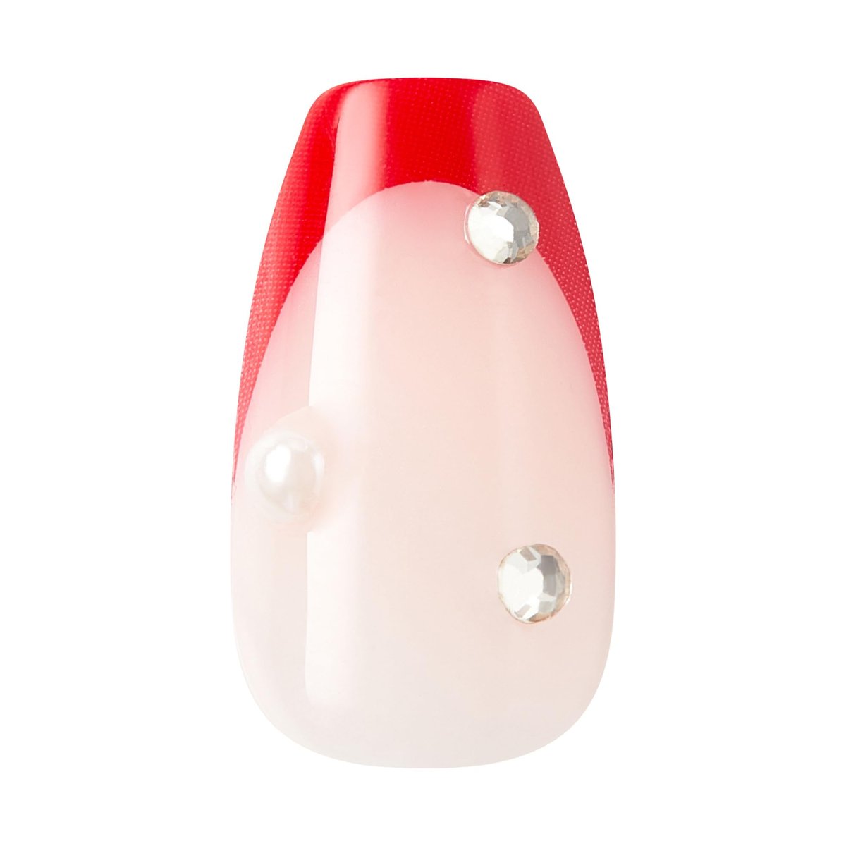imPRESS Happy World Red Medium Coffin Press-On Nails - No Glue Required, 30 Nails + Prep & File Kit - görsel 9