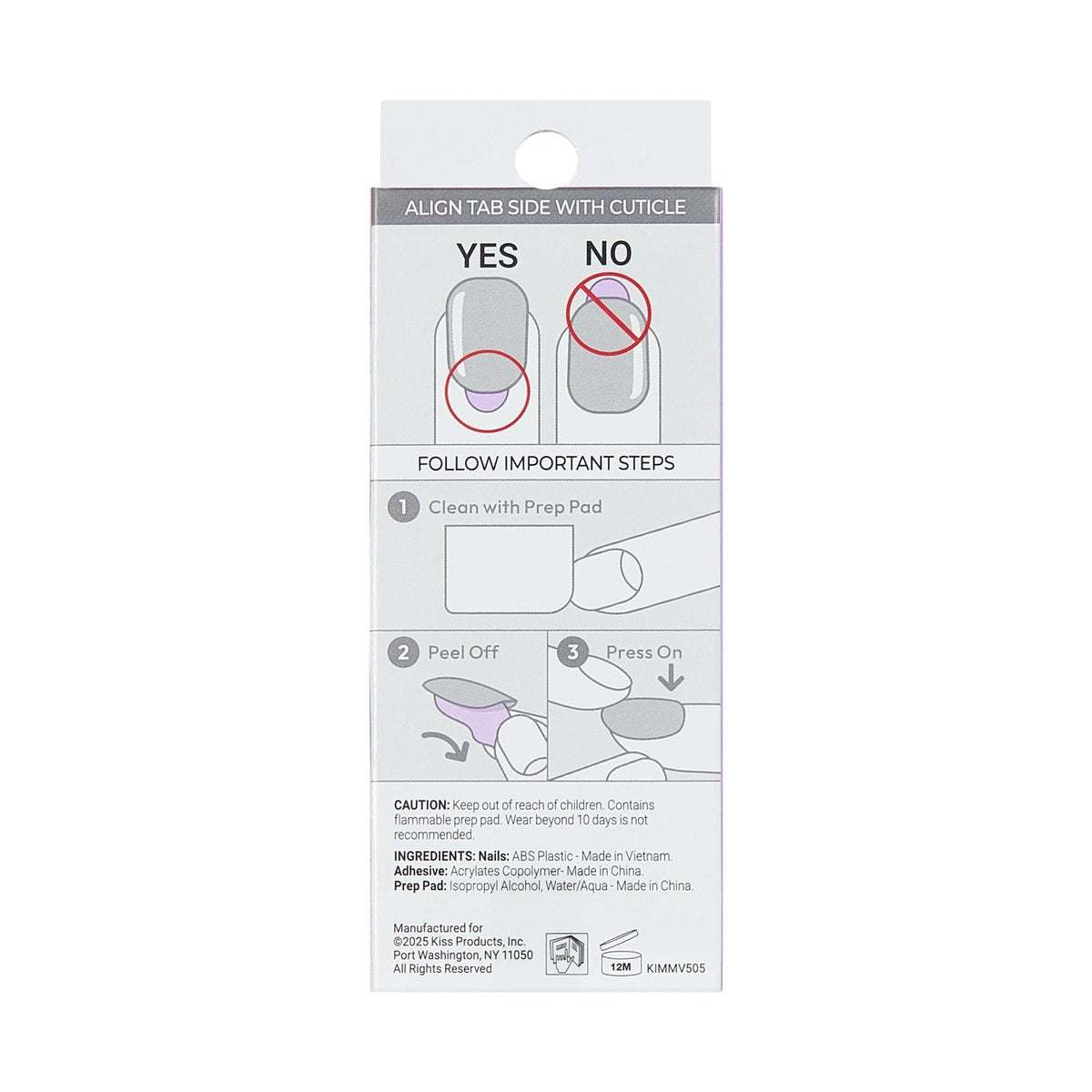 imPRESS Happy World Red Medium Coffin Press-On Nails - No Glue Required, 30 Nails + Prep & File Kit - görsel 17