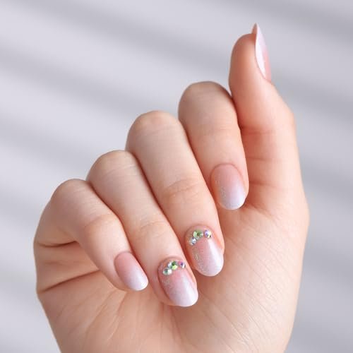 imPRESS Even Better No Glue Mani Press On Nails - Short Pink Oval Shape (30 Nails + Prep Pad + Stick + File) - görsel 4