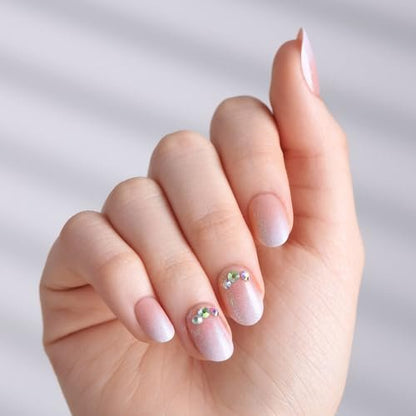 imPRESS Even Better No Glue Mani Press On Nails - Short Pink Oval Shape (30 Nails + Prep Pad + Stick + File)