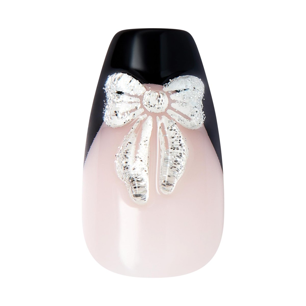 Kiss imPRESS No Glue Mani Press On Nails - By the River, Black, Medium Coffin Shape, 30 Nails - görsel 10