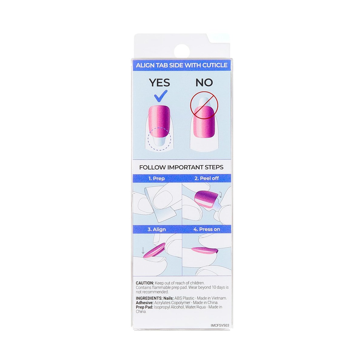 Kiss imPRESS No Glue Mani Press On Nails - ColorFX 'Diamond Drip' Pink - Short Oval Shape - 30 Nails - görsel 18