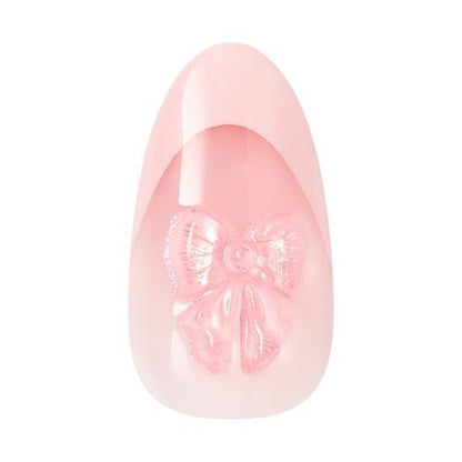 imPRESS Glow Muse No Glue Press On Nails - Medium Almond Pink Gel Nails Kit with 30 Nails, Prep Pad, and Tools