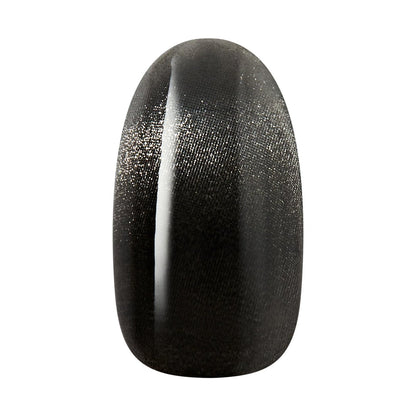Kiss imPRESS ColorFX No Glue Press On Nails - Best Wishes, Black, Medium Oval (30 Nails + Tools)