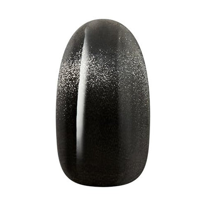Kiss imPRESS ColorFX No Glue Press On Nails - Best Wishes, Black, Medium Oval (30 Nails + Tools)