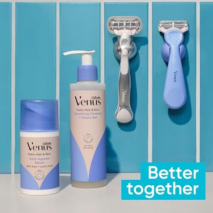 Gillette Venus Intimate Grooming Women's Razor for Pubic Hair + Body, Shaving Kit (1 Body + 1 Pubic Razor)