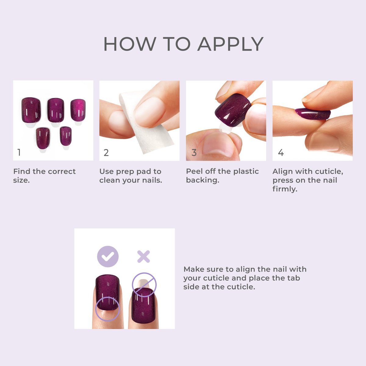 imPRESS ColorFX 'Boundless' Press On Nails - Short Pink Oval, No Glue Needed, 30 Nails - görsel 15