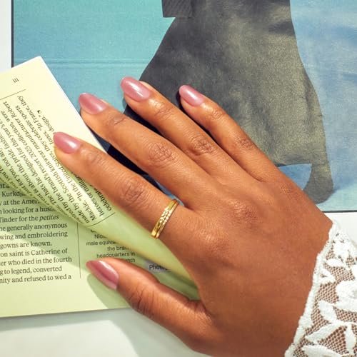 imPRESS ColorFX 'Boundless' Press On Nails - Short Pink Oval, No Glue Needed, 30 Nails - görsel 6
