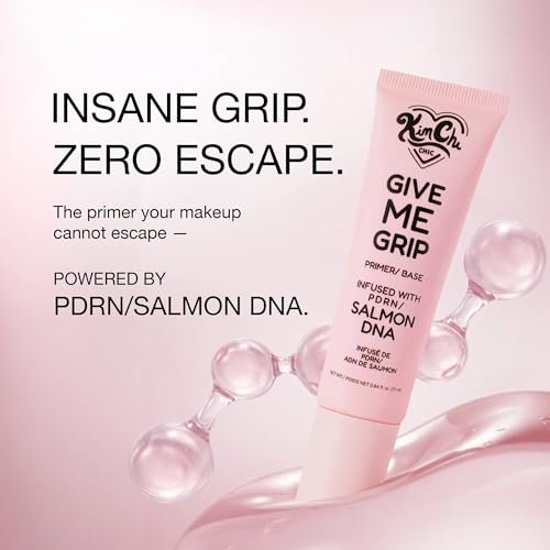 KimChi Chic Beauty Give Me Grip Gel Face Primer with PDRN, Niacinamide & Hyaluronic Acid - Hydrating Makeup Base for Long-Wear Hold, Smooth Luminous Finish, Korean Makeup Primer, 0.84 fl oz Avelisse