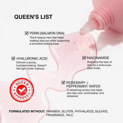 KimChi Chic Beauty Give Me Grip Gel Face Primer with PDRN, Niacinamide & Hyaluronic Acid - Hydrating Makeup Base for Long-Wear Hold, Smooth Luminous Finish, Korean Makeup Primer, 0.84 fl oz Avelisse