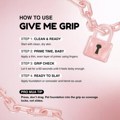 KimChi Chic Beauty Give Me Grip Gel Face Primer with PDRN, Niacinamide & Hyaluronic Acid - Hydrating Makeup Base for Long-Wear Hold, Smooth Luminous Finish, Korean Makeup Primer, 0.84 fl oz Avelisse