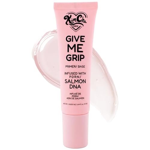KimChi Chic Beauty Give Me Grip Gel Face Primer with PDRN, Niacinamide & Hyaluronic Acid - Hydrating Makeup Base for Long-Wear Hold, Smooth Luminous Finish, Korean Makeup Primer, 0.84 fl oz Avelisse
