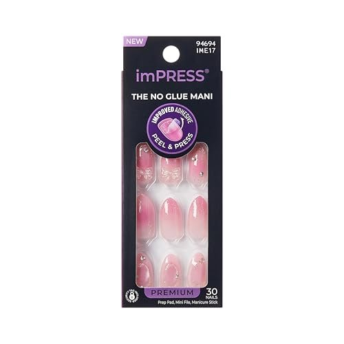 imPRESS Kiss Impress No Glue Mani Press On Nails - Venus Pink Medium Almond - 30 Nails Avelisse