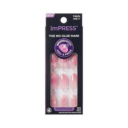 imPRESS Kiss Impress No Glue Mani Press On Nails - Venus Pink Medium Almond - 30 Nails Avelisse